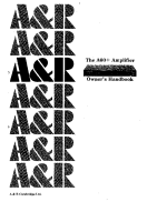 Arcam A60 - Owners Manual 